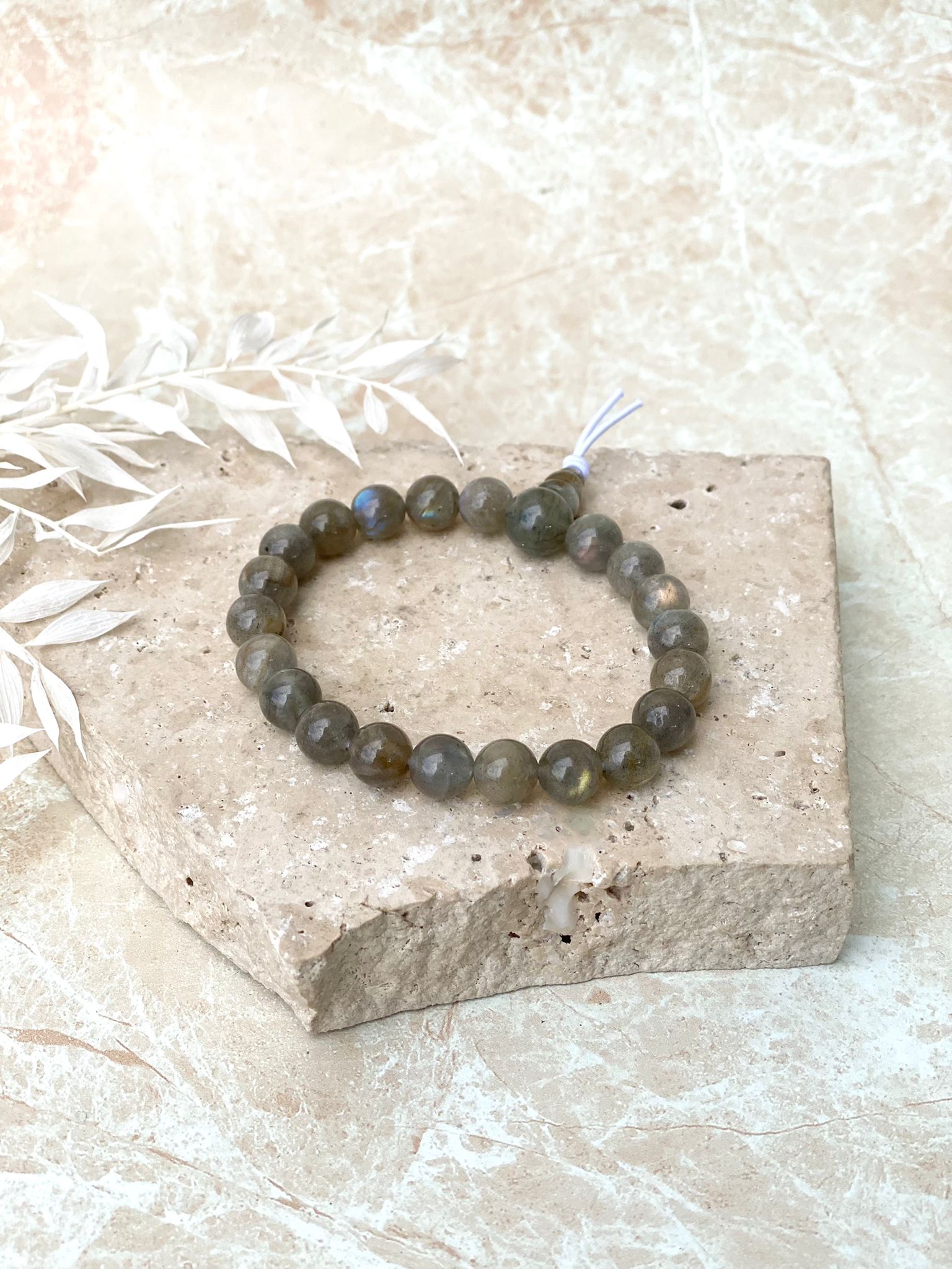 Labradorite Power Bead Bracelet 8mm